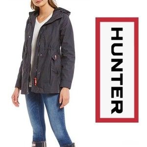 Hunter Original Cotton Smock Raincoat Gray Size Small NWOT